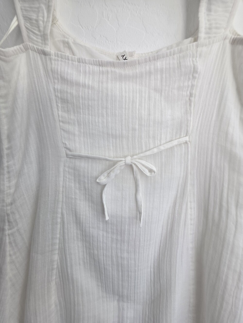 Roxy White Button-Front Mini Dress - Picture 6 of 6